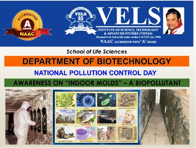 “AWARENESS ON INDOOR MOLDS” On NATIONAL POLLUTION CONTROL DAY – 2021