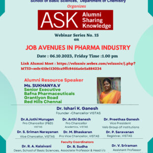 Webinar on Job Avenues in Pharma Industry  