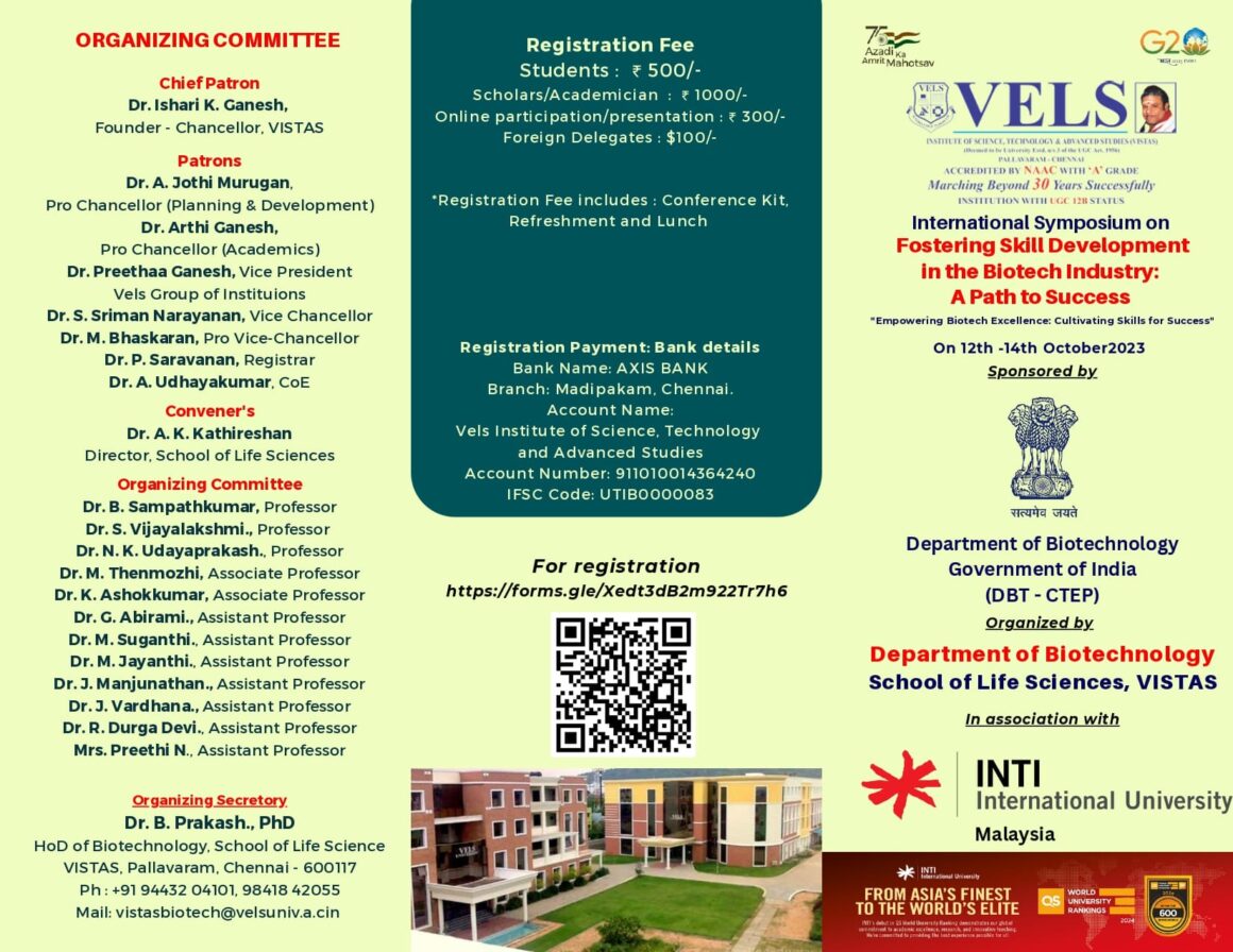 International Symposium on Fostering Skill Development In the Biotech Industry