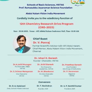 12th Chemistry Research Drive Program