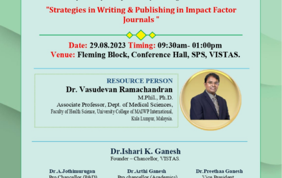 Strategies in Writing & Publishing in Impact Factor