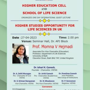 Higher Studies Opportunity for Life Sciences in the UK